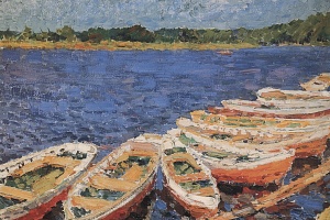 М. Н. Яковлев. Лодки на реке Москве. 1914. ГРМ