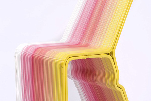 Стул из переработанного пластика Yura.  99 Recycle