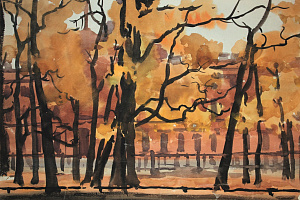 Александровский сад. Ранее собрание А. Г. Журавлева, Санкт-Петербург; собрание М. С. Чарнецкой, Ленинград