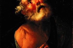Раскаяние апостола Петра. Неизвестный художник. Испания. XVII в. Холст, масло