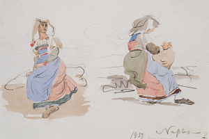 Неаполитанки. Наброски. 1839. ГРМ