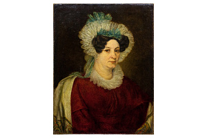 Русский художник круга А. Г. Венецианова. “Портрет княгини Голицыной”. 1830-е гг.