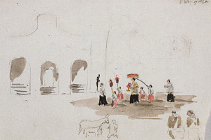 Вынос святых даров и другие наброски. 1839-1840. ГРМ