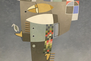 Е. Орлов. Человек с птицей. 1991