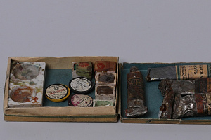 Набор акварельных красок.Ленинградский завод художественных красок, фабрика Gunter Wagner. 1941—1942