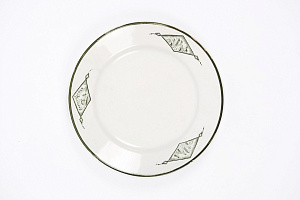 Тарелка “Пятилетка в четыре года”. Всеукртрест, Будянский фаянсковый завод. 1930-е