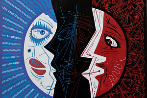 Свет-тень. Линогравюра. 2016