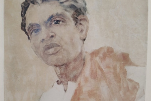 Молодость Цейлона. Дерево, монотипия. 1967.  Из собрания Евсеевых