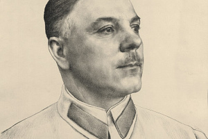 И. И. Бродский. Портрет К.Е. Ворошилова. 1935. Научно-исследовательский музей при Российской академии художеств, Музей-квартира И. И. Бродского, Санкт-Петербург