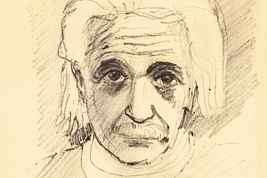 А. Лабас. Эйнштейн. 1950
