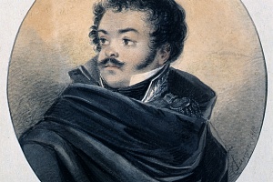 Н. В. Лангер (?). Портрет Давыдова Дениса Васильевича. 1819